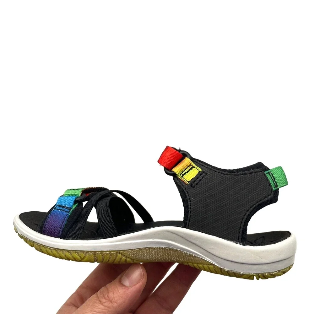 Keen Toddler Girls Outdoor Sandals Size 8 Black-Multi Adjustable Water‎ Friendly